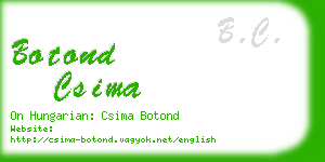 botond csima business card